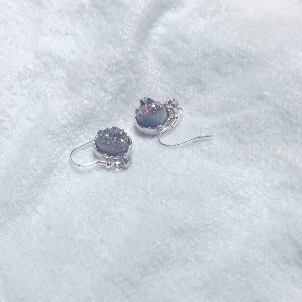 Agate and Sterling earrings